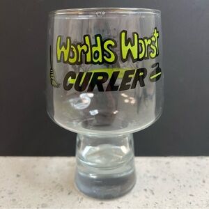 Vintage 70's "World's Worst Curler" Beer Mug - Gag Gift - Collectible - Glass